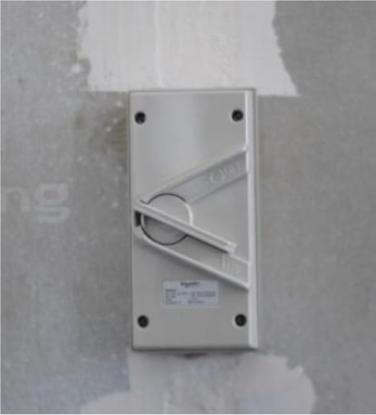 Wall power switch flipped to ON